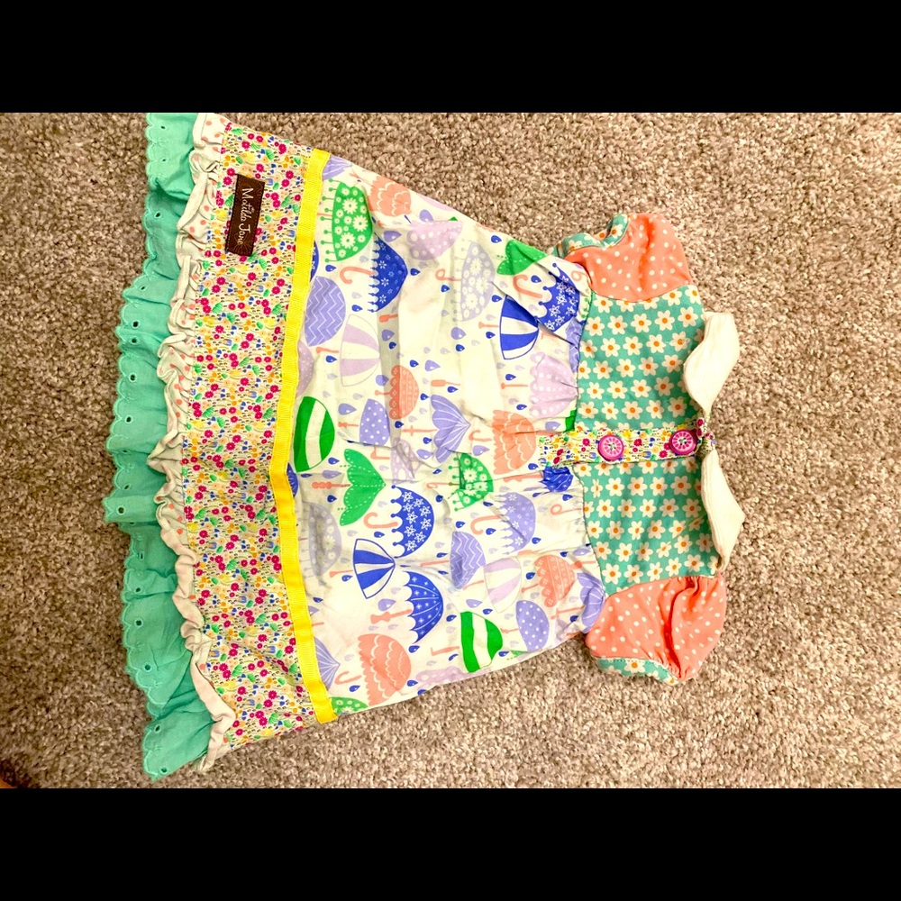 Matilda Jane Rainy Day Dress w/bloomers 3-6 months
